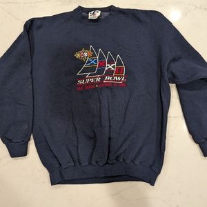 1998 Vintage Broncos Superbowl XXXII Football Crew Neck Sweatshirt 1998
